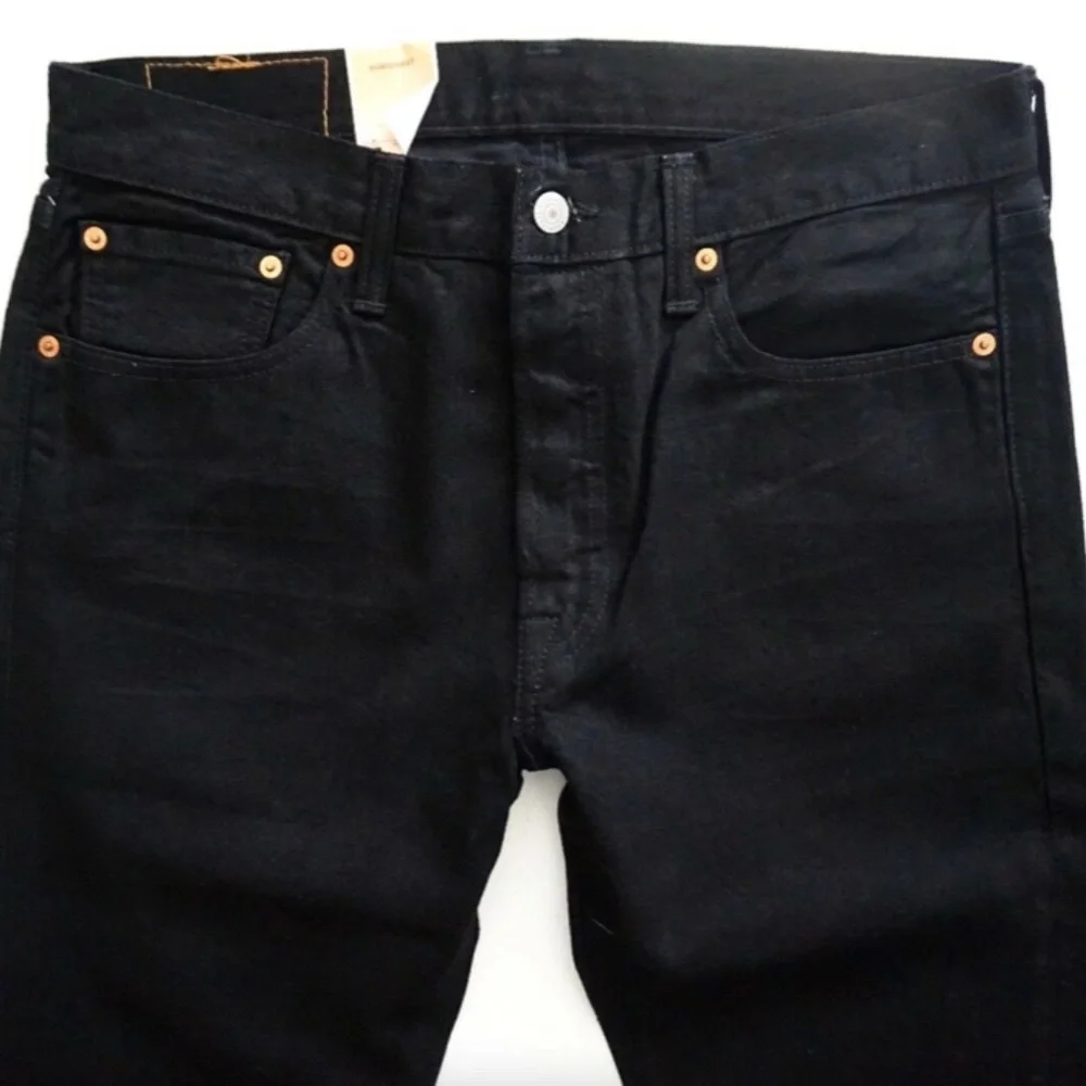 Levi's Levis Mens 501 Straight Leg Billie Joe Black 005012560 Hole Jeans 34 x 30